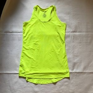 Neon yellow tank top